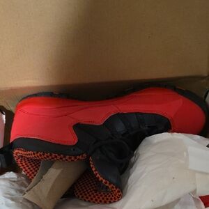 Jordan Kids Red and Black Boots